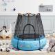 Trampolina ogrodowa inSPORTline dmuchana Nufino z siatką zewnętrzną 4 FT 120 cm niebieska 2