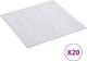 vidaXL Samoprzylepne panele podłogowe, 20 szt., PVC, 1,86 m, białe 1