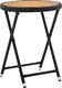 vidaXL Stolik herbaciany, czarny, 60 cm, rattan PE i drewno akacjowe 1
