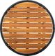 vidaXL Stolik herbaciany, czarny, 60 cm, rattan PE i drewno akacjowe 4