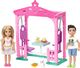 Lalka Barbie Mattel Barbie lalka Chelsea i Skater Boy Piknikowa altanka huśtawka 1