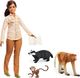 Lalka Barbie Mattel National Geographic - Ekolożka + figurki Schelich (GDM44/GDM48 + 14846 + 14842) 1