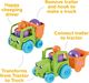 Figurka Tomy Tommies - Traktor wywrotka 2w1 + kurczak w skorupce (E73219) 3
