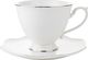 Florina Filiżanki ze spodkiem Florina Liric New Bone China 6 osób 12 sztuk 2