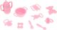 NoboKids Lalka w Ciąży Zestaw Mama Bobas Akcesoria - Pink 9