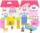 Figurka NoboKids Rozkładany Domek do Zabawy - niebieskie łóżko (CH-6444361-2) 1