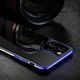 Hurtel Clear Color case żelowy pokrowiec etui z metaliczną ramką Samsung Galaxy A32 niebieski 1