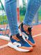 Ombre Buty męskie sneakersy T368 - niebieskie/pomarańczowe 44 1