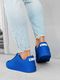 Ombre Klasyczne męskie buty sportowe T383 - niebieskie 44 8