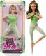Lalka Barbie Mattel Made to Move - Kwiecista gimnastyczka, zielony strój (FTG80/GXF05) 5