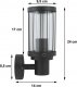 Kinkiet Sanicoelectronics Sanico Fiord kinkiet lampa ścienna zewnętrzna 1x10W E27 IP44 czarny (312303) 5