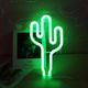Lampa stołowa Aptel ZD79 LAMPA NEONOWA LED ŚCIENNA USB KAKTUS ZIELONA 4