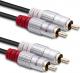 Kabel Qoltec RCA (Cinch) x2 - RCA (Cinch) x2 2m czarny (1_789338) 1