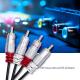 Kabel Qoltec RCA (Cinch) x2 - RCA (Cinch) x2 2m czarny (1_789338) 3
