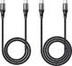 Kabel USB Hoco USB-C - USB-C 1 m Czarny (6931474734259) 2