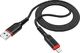 Kabel USB Hoco USB-A - Lightning 1 m Czarno-czerwony (6931474744869) 2
