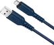 Kabel USB Hoco USB-A - microUSB 1 m Niebieski (6931474744913) 1