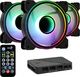 Wentylator Aerocool Mirage 12 ARGB Pro 3-pack + Hub + Pilot (AEROPGSMIRAGE12-A-P) 1