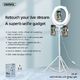 Lampa pierścieniowa Remax LED RING Stream podłogowa na 3 urządzenia CK-01 biała 3