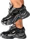 Scaviola Stylowe sneakersy damskie - SCAVIOLA B-206 CZARNE 36 11