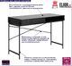 Biurko Elior Trappe Czarne 110 cm x 50 cm 1