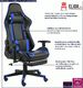 Fotel Elior Epic Gamer niebieski 1