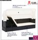 Elior Czarna sofa ogrodowa z zadaszeniem - Triana 1