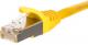 NetRack patchcord RJ45, kat. 5e FTP, 0.25m żółty - BZPAT025FY 1