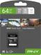 Karta PNY Elite-X SDXC 64 GB Class 10 UHS-I/U3 V30 (P-SD64GU3100EX-GE) 2