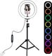 Puluz Puluz Statyw 1.1 m z oświetleniem RGBW LED 26cm vlog / stream / smartfon PKT3044 1