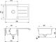 Zlewozmywak Aquasanita Aquasanita TESSA SQT101-220AW BETON 2