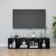 vidaXL Szafki pod TV, 4 szt., wysoki połysk, czarne, 37x35x37 cm 1