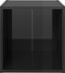 vidaXL Szafki pod TV, 4 szt., wysoki połysk, czarne, 37x35x37 cm 4