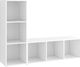 vidaXL Szafki TV, 2 szt., białe, 107x35x37 cm, płyta wiórowa 2