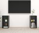 vidaXL Szafki TV, 2 szt., szare, wysoki połysk, 72x35x36,5 cm, płyta 1