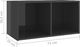 vidaXL Szafki TV, 4 szt., szare, wysoki połysk, 72x35x36,5 cm, płyta 7