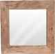 Home Styling Collection Lustro drewniane w drewnianej starej ramie, 50x50 cm 1