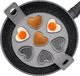Orion Forma silikonowa na patelnię, do jajek sadzonych, na jajka, naleśniki, pancake, placki, SERCA, 7 sztuk 1
