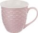 Orion Duży kubek ceramiczny, serca, z uchem, do kawy, herbaty, 580 ml, różowy 1