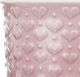 Orion Duży kubek ceramiczny, serca, z uchem, do kawy, herbaty, 580 ml, różowy 2