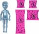 Lalka Barbie Mattel Color Reveal - Brokatowa Chelsea (GWC59) 3