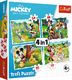 Trefl Puzzle 4w1 Fajny dzień Mickiego / Disney Standard Characters 34604 Trefl p8 5