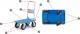 Higher Wózek platformowy transportowy magazynowy 450kg 5