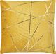 Shumee Zestaw 2 welurowych poduszek dekoracyjnych geometryczny wzór 45 x 45 cm żółty PINUS 2