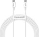 Kabel USB Baseus USB-C - USB-C 2 m Biały (BSU2861WHT) 1