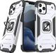 Wozinsky Wozinsky Ring Armor pancerne hybrydowe etui pokrowiec + magnetyczny uchwyt iPhone 13 srebrny 1
