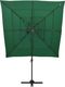 vidaXL 4-poziomowy parasol na aluminiowym słupku, zielony, 250x250 cm 4