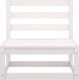 vidaXL 2-osobowa sofa ogrodowa, biała, lite drewno sosnowe 4