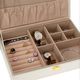 Home Styling Collection Białe pudełko na biżuterię, zamykany organizer na zegarki, szkatułka, kuferek, etui 3