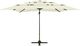 vidaXL 4-poziomowy parasol na aluminiowym słupku, piaskowy, 250x250 cm 7
